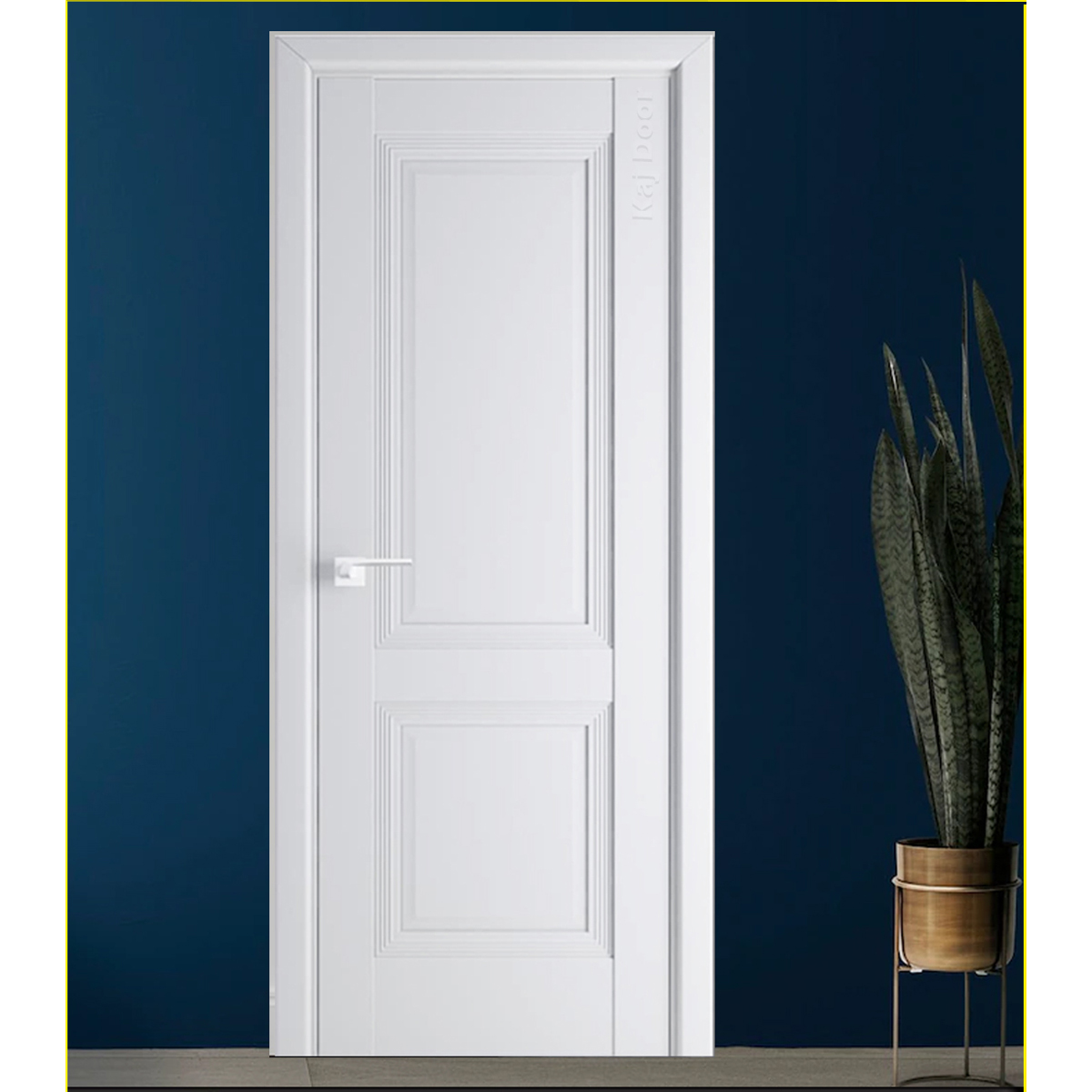    درب ام دی اف روکش pvc  باطرح cnc کد 818